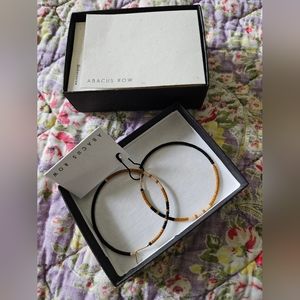 Abacus Row Hoop Earrings